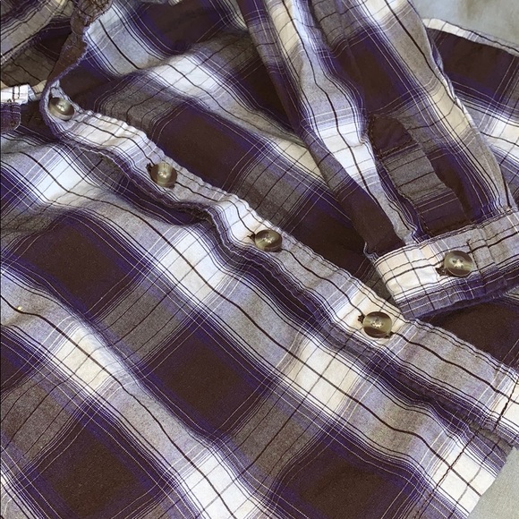 Nevada • purple plaid button down shirt - Picture 2 of 5